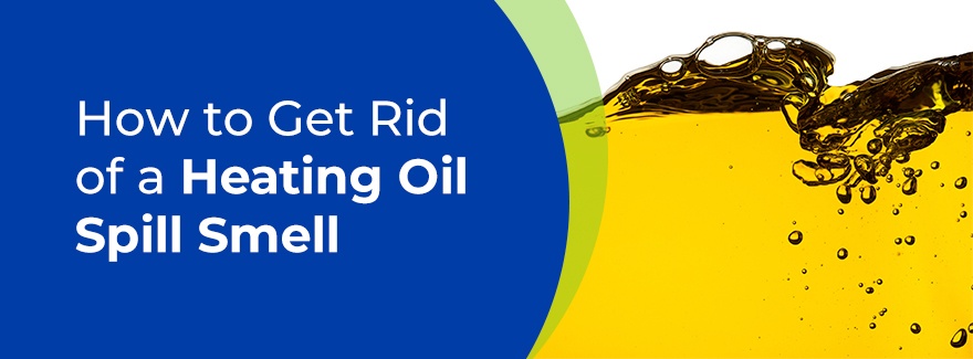 How to get rid of heating oil spill smell