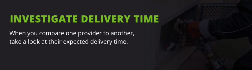 delivery time