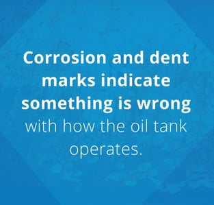 corrosion and dents