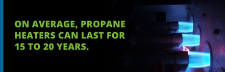 срок службы пропанового обогревателя